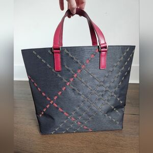 Burberry Burgundy Hand Bag